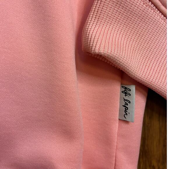 Fifi Lapin Pink Hoodie Bunny Ears Graphic Glasses Kawaii Cute Women’s Size M - Picture 7 of 9